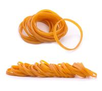 Elastic Bands Heavy Duty 100Pcs Thick rubber bands 60x5mm Natural Strong Money Elastic Bands Wide Rubber Band Stationary Stretchable Bands for Home School Office Workshop Accessories,Yellow
