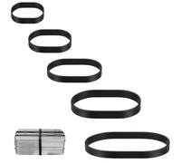 Elastic Bands Heavy Duty 100Pcs Thick rubber bands Natural Strong Money Elastic Bands Wide Rubber Band Stationary Stretchable Bands for Home School Office Workshop Accessories,Black 2.5/4/5.5/6.5/8CM