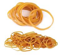 Elastic Bands Heavy Duty 100Pcs Thick rubber bands100x5mm Natural Strong Money Elastic Bands Wide Rubber Band Stationary Stretchable Bands for Home School Office Workshop Accessories,Yellow