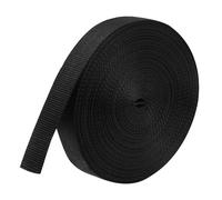 Elastic Bands Wide Elastic, 15yards Nylon Webbing Strap Black Heavy Duty Belting Strapping for Backpack Climbing 25mm Webbing Strap