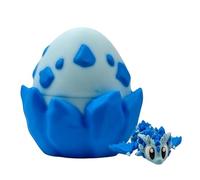Elastic Baseball Dragon And Egg, Eye-Catching Design, 8*7.5cm, E Nchanted 3D Egg With Mini Surprise Inside, 3d Printed Animal Toy, Lightweight Display Piece, For Kids Teens Home Desk Shelf Car Use