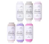 Elastic Beading Cord - Stretch Beading Cord | Jewelry Making Cord | Craft Thread Stylish Elastic String Stretch String 6 Rolls | Comfortable Beading Cords Elastic Cord for Jewelry Making Crafts