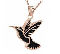Elastic Bird Embossed Necklace for Precious Pets Cremation Ashes Pet Ashes Owner Charm for Birds Safety Compartment
