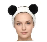 Elastic Black for Hairband Headband Ear Women Cloth Panda