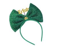 Elastic Bowknot Headband Incorporating Shamrock Pattern For Women Attending Festivals And Celebratory Gatherings Shamrock Party Headband