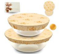 Elastic bowl cover for bread proofing 2 pieces beeswax bowl covers Reusable, shower caps for sourdough bread，Food Covers Stretch Reusable Washable，resolvability