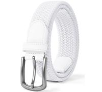 Men’s Belt, Elastic Braided Belt, Stretch Woven Casual Belt 1 3/8", With Gif Box.