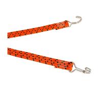 Elastic Bungee Cord with Steel Hooks, 50cm, 120% Stretch, Ideal for Travel, Moving, Camping, Storage. Orange.