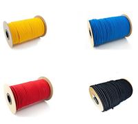 ELASTIC BUNGEE ROPE SHOCK CORD TIE DOWN WHITE BLACK VARIOUS LENGTH / THICKNESS 4mm 5mm 6mm 8mm 10mm 12mm Red Green Blue Black White (5mm, Blue, 3)