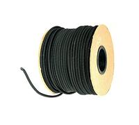ELASTIC BUNGEE ROPE SHOCK CORD TIE DOWN WHITE BLACK VARIOUS LENGTH / THICKNESS 4mm 5mm 6mm 8mm 10mm 12mm Red Green Blue Black White (10mm, Black, 1)