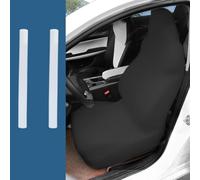 Elastic Car Seat Cover For Front Seats Full Wrap Milk Silk Fabric Dust Proof and Breathable 360 Degree Protection For Most Car Models