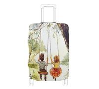 Elastic carry on luggage protector cover Scratch-Resistant Fit suitcase elastic cover luggage protectors Fit 18-32 Inch Luggage, Swing moving back forth, S 18-20 in