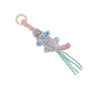 Elastic cat mouse plush toy with wooden ring Nobby Pet