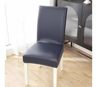 Elastic chair cover 1/2/4/6 piece set, Modern and simple Waterproof/oil-proof/scratch-proof fabric Removable, Suitable for hotel banquet kitchen restaurant wedding party chair cover (Color : Dark Gra