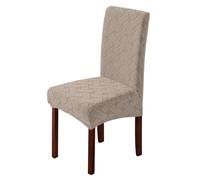 Elastic Chair Covers for Kitchen Dining - Stretchable 4/6/8 Pieces Protective Slipcovers for Dining Room Chairs Stylish andEasy to Clean