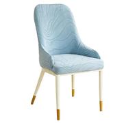 Elastic Chair Covers - Semi-Circular Stretch Dining Chair Slipcovers for High-Back Chairs - Set of 2/4/6 Protector for Kitchen and Furniture Décor