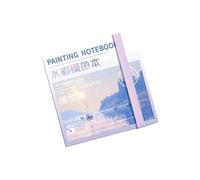 Elastic Closure Watercolor Journal with Paint and Palette 50 Sheets 300g Watercolour Paper Travel Watercolor Set Foldable Tray Sketchbook
