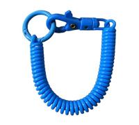 Elastic Coil Keychain - Retractable Spring Coiled Stretchy Spirals Keyring