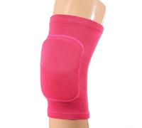 Elastic Compression Knee Pads Pair with Thick Sponge Padding Providing Comfort and Support for Sports and Outdoor Activities (XS red)