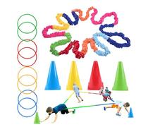 Elastic Cooperative Stretchy Band - ABS Exercise Strap, Abundant Fitness Training Equipment, Pull Stretch Cord | Physical Gym Pilates Yoga Rehabilitation Sports Recovery Strength Develop Social Bond