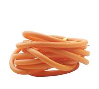Elastic Cord 2 Meters Latex Hollow Rubber Tube, Elastic Cord for Fishing Float Rigs, Binding Rope 1pc(Orange,3 * 6MM)