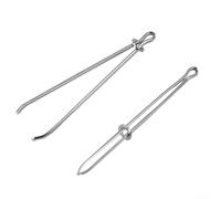 Elastic Cord Clip 8cm Stainless Steel Sewing Tool | for durable metal construction, rust resistant, 3.15 inch size, fits narrow channels, reusable design