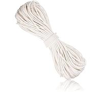 Elastic Cord Thread Beading String, Round Hat Elastic, Masks, Jewellery, Sewing Accessories, Elastic Rope for Crafts and Arts, 1Mm, 2Mm, White, Black (2Mm - 5 Meters, White) Durability and Attraction