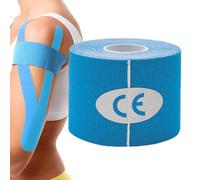 Elastic Cotton Athletic Tape,Cotton Kinesiology Therapeutic Tape - Waterproof Kinesiology Tape - Precut Elastic Strips Easy Application Sports Wraps Support