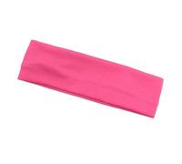 Elastic Cotton HairBand Fashion Headbands for Women Men Solid Running Fitness Yoga Hair Bands Stretch Makeup Hair Accessories(Rose Red)