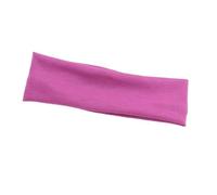 Elastic Cotton HairBand Fashion Headbands for Women Men Solid Running Fitness Yoga Hair Bands Stretch Makeup Hair Accessories(Fuchsia)