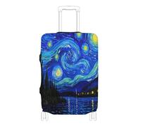 Elastic covers for luggage Anti Scratch Baggage cover travel accessories Fit 18-32 Inch Luggage, The Starry Night Art, XL 29-32 in