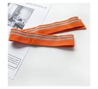 Elastic Cuffs Ribbed 14cm Wide Stretch-Elasticated Knit, Baseball Collar, Cuffs, Ribbed Garment Accessories, Long-Edged DIY Fabric(Orange)