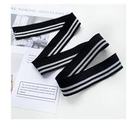 Elastic Cuffs Ribbed 14cm Wide Stretch-Elasticated Knit, Baseball Collar, Cuffs, Ribbed Garment Accessories, Long-Edged DIY Fabric(Black)