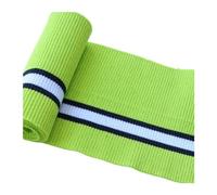 Elastic Cuffs Ribbed Cotton Spandex Stretch Knit Cuff Waistband Leg Arms Rib Trim Jersey Baseball Ribbed Fabric(Fluorescent Green)