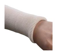 Elastic Cuffs Ribbed Trims Garment Knitted Ribbed Elastic Side Neckline Threaded Trousers Down Jacket Sweater Children Cuffs Rowan Accessories Fabric(Apricot)