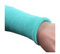 Elastic Cuffs Ribbed Trims Garment Knitted Ribbed Elastic Side Neckline Threaded Trousers Down Jacket Sweater Children Cuffs Rowan Accessories Fabric(Lake Green)