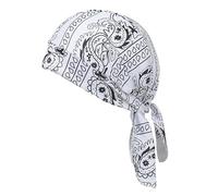 Elastic Cycling Sports Cap for Men Women Paisley Cooling Headscarf Cap Moisture Wicking Stretchy American Flag Bandana Beanie Lightweight Quick Dry Camo Head Wrap Hat for Biker Hip Hop Running