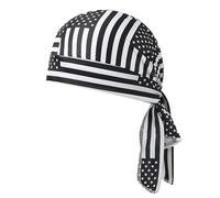 Elastic Cycling Sports Cap for Men Women Paisley Cooling Headscarf Cap Moisture Wicking Stretchy American Flag Bandana Beanie Lightweight Quick Dry Camo Head Wrap Hat for Biker Hip Hop Running