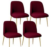 Elastic Dining Chair Covers with Curved Backrest Stretchable for 1/2/4/6 Chairs Bean Green - Protect & Enhance Your Dining Room Décor