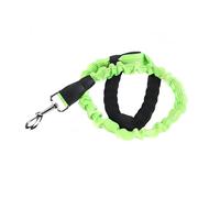 Elastic Dog Leash with Shock Absorption, Retractable Nylon Handle, Large Dogs (Green)