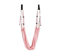Elastic Door Leg Stretcher with Loops Lower Back Handstand Trainer Stretching Strap for Home Gym Workout Polyester Cotton (Pink)