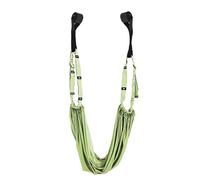 Elastic Door Leg Stretcher with Loops Lower Back Handstand Trainer Stretching Strap for Home Gym Workout Polyester Cotton (Green)