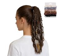 Elastic Dread Ponytail, 55cm Braiding Hair Dread Ponytail Extension Dreadlock Hair Ties For 1-Minute Festival & Daily Style