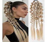 Elastic Dread Ponytail, Clip In Braid Hair Extensions For Women, Easy To Wear And Detachable For Cosplay And Everyday Styling(PY799-24-27/60)