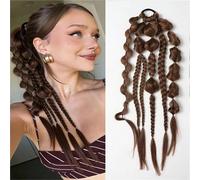 Elastic Dread Ponytail, Clip In Braid Hair Extensions For Women, Easy To Wear And Detachable For Cosplay And Everyday Styling(PY799-24-33)