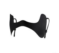 Elastic ear loop cycling eye cover with sun protection and three dimensional butterfly contour, designed to fit facial curves and protect eye corners (ash)
