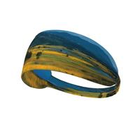 Elastic Exercise Headband Fashionable Sweat Absorption Breathable and Exquisite Endless Prairie Print Design