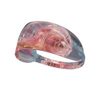 Elastic Exercise Headband Fashionable Sweat Absorption Breathable and Exquisite Snail Under The Aurora Print Design