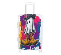 Elastic extra large luggage cover Dustproof suitcase covers luggage protection Fit 18-32 Inch Luggage, freedom boots ghosts, XL 29-32 in