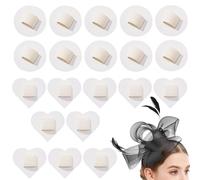 Elastic Felt Hairband Pads, DIY Headband Decoration Set, 20 Piece Craft Pads, for Handmade Use, Soft Wrapped Base Design, Hair Accessory Making Supplies, Headband Pad Set, Vanity Bathroom Travel Styli